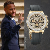 Rolex Daytona Tiger Dial Diamond Bezel Chronograph Watch